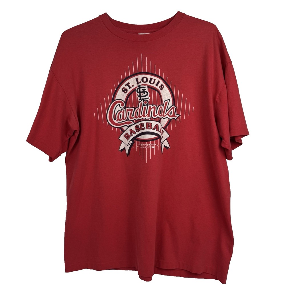 VTG 1991 St.‎ Louis Cardinals MLB Baseball Starter S.S. Graphic T-Shirt Size XL